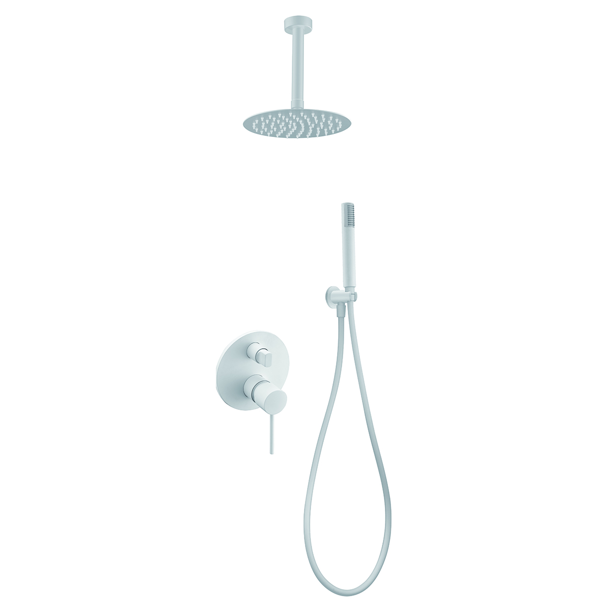 ENSEMBLE DE DOUCHE ENCASTRE BLANC MAT GPTS045/BL