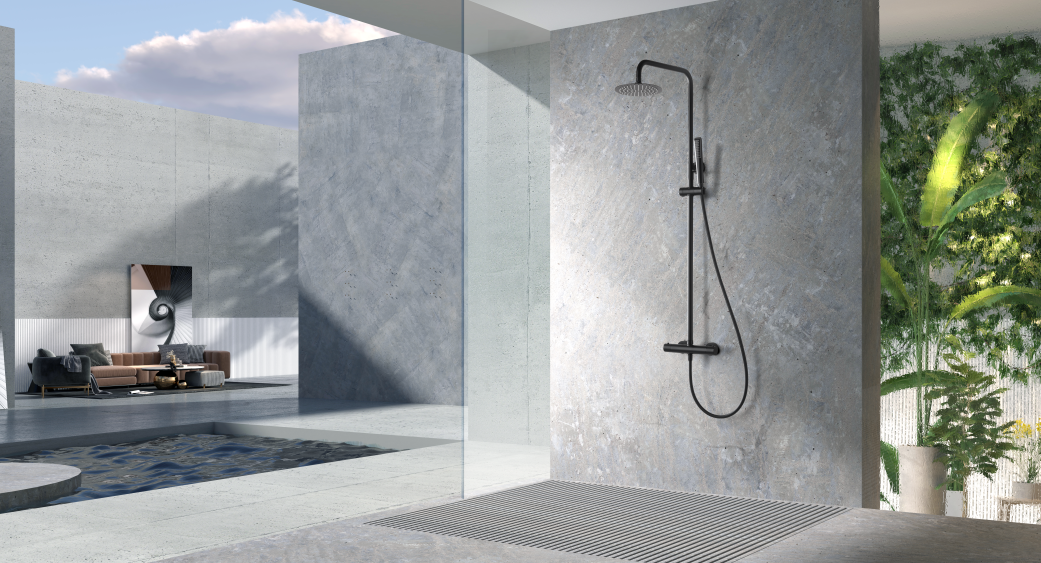 ENSEMBLE DE DOUCHE NOIR MAT BTN047/NG