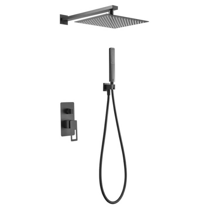 ENSEMBLE DE DOUCHE ENCASTRE NOIR MAT BDC032-6NG