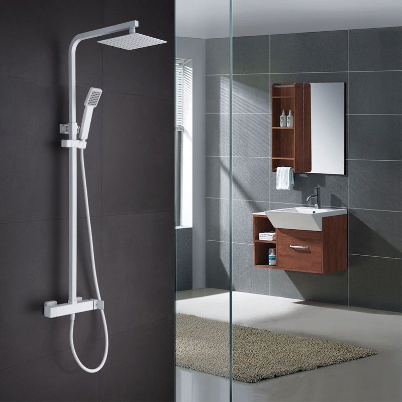 ENSEMBLE DE DOUCHE BLANC MAT BDF016/BL