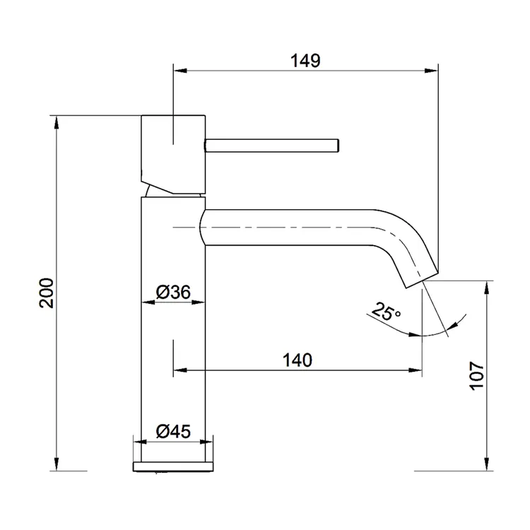 MITIGEUR MONOCOMMANDE CHROME BDM039-1