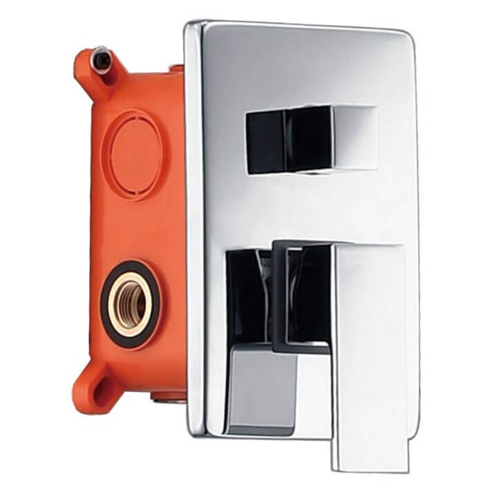 ENSEMBLE DE DOUCHE ENCASTRE AU PLAFOND CHROME GTE015