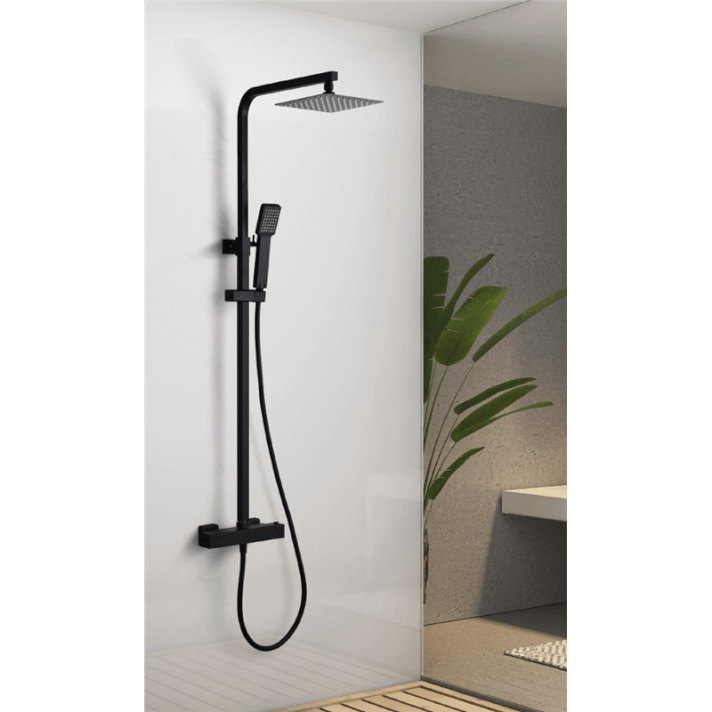 ENSEMBLE DE DOUCHE THERMOSTATIQUE NOIR MAT BTV013/NG