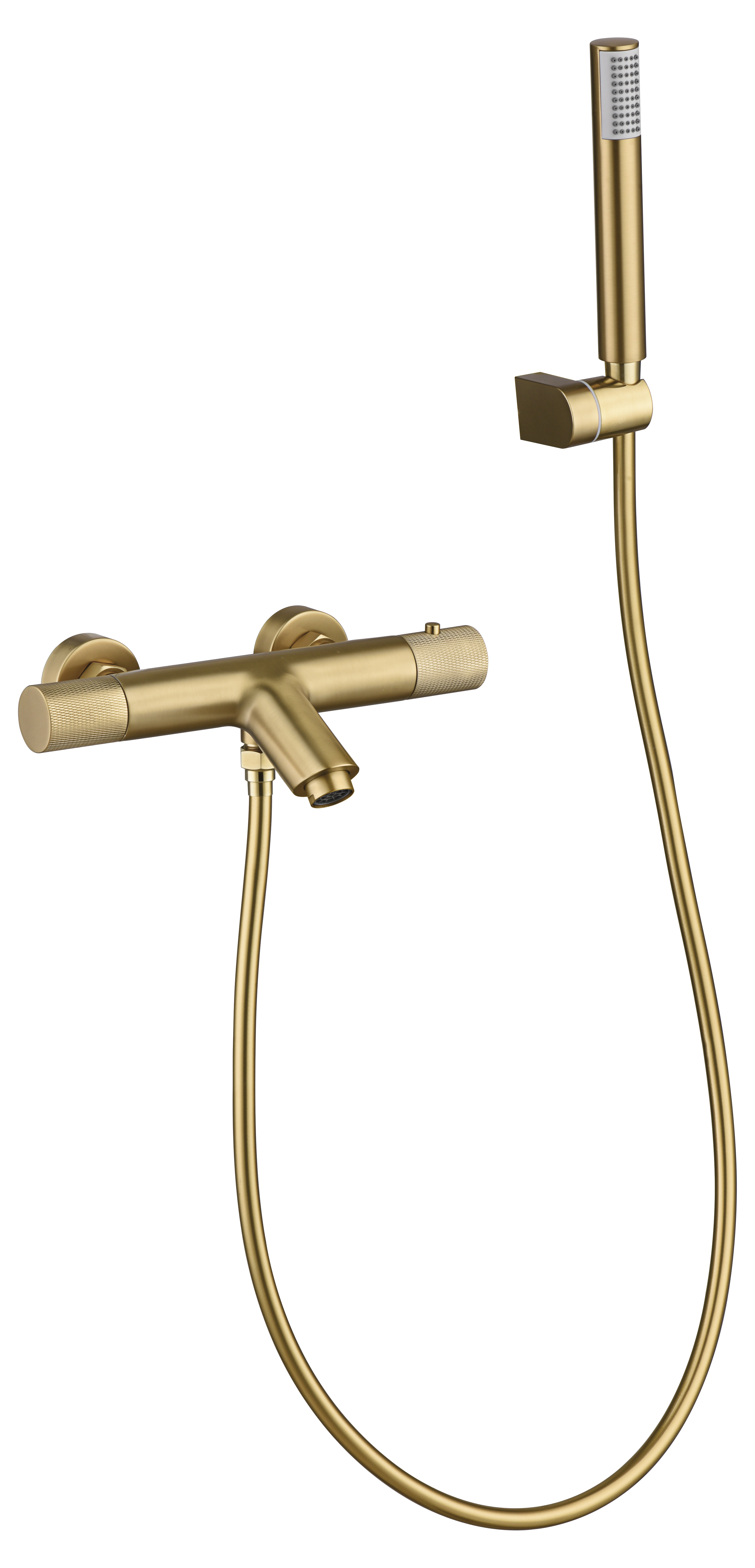 ENSEMBLE THERMOSTATIQUE BAIN/DOUCHE OR BROSSE BTD038-4OC