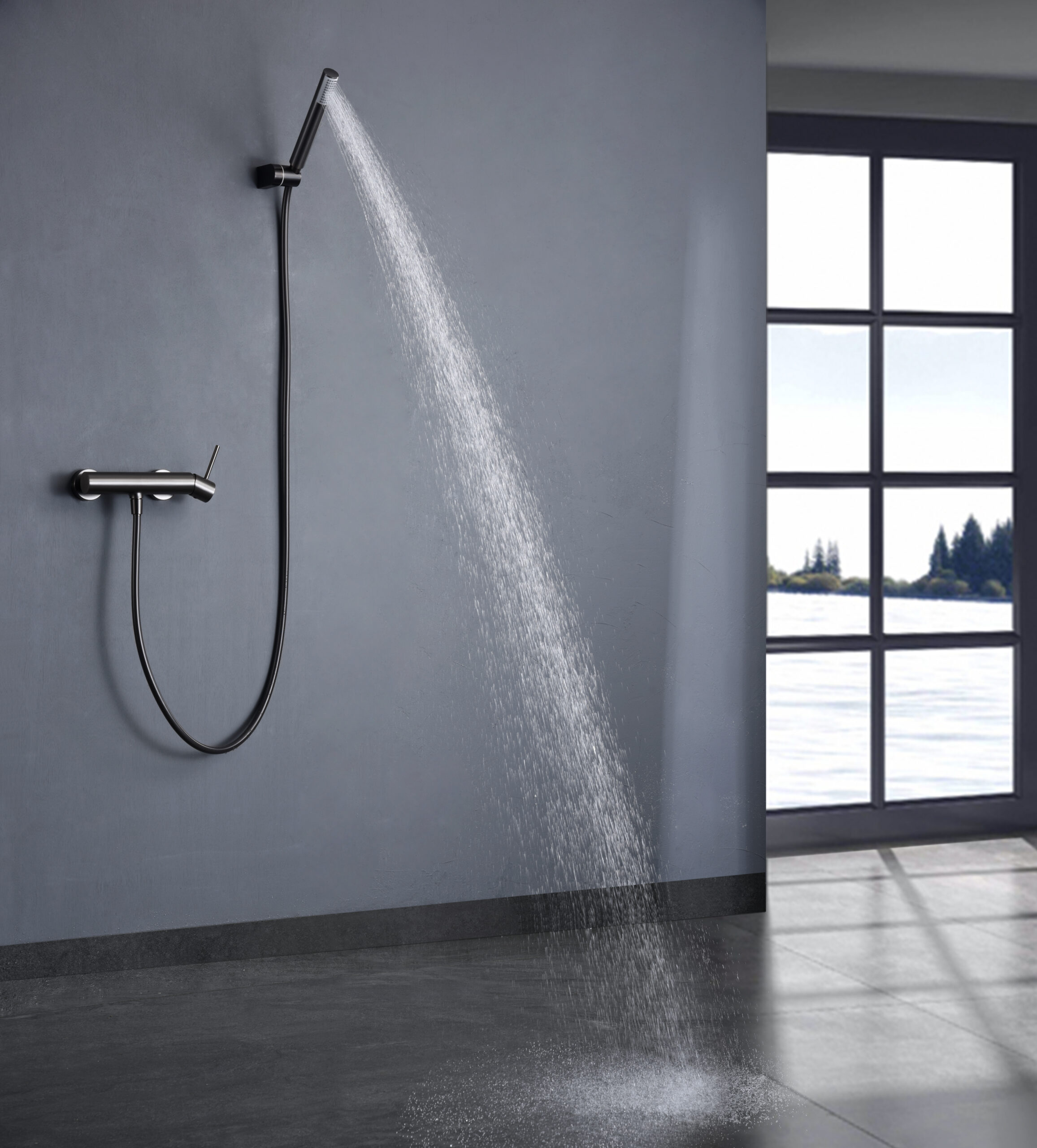 MITIGEUR DE DOUCHE MONOCOMMANDE BLACK GUN METAL BDM039-5BGM