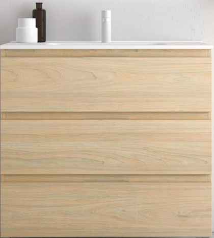 MEUBLE CARMEN SUSPENDU 3 TIROIRS + VASQUE CERAMIQUE PLUS
