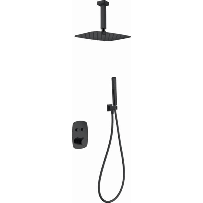ENSEMBLE DE DOUCHE ENCASTRE NOIR MAT GPF036/NG