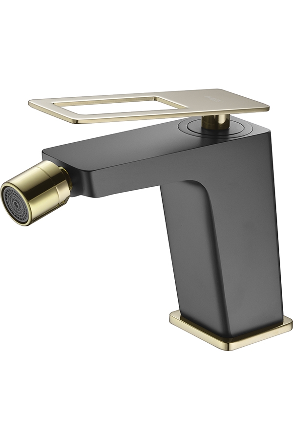 MITIGEUR DE BIDET MONOCOMMANDE NOIR MAT/OR BRILLANT BDC032-2NGOLD