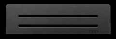 TABLETTE WAVE POUR NICHE GRIS ANTHRACITE