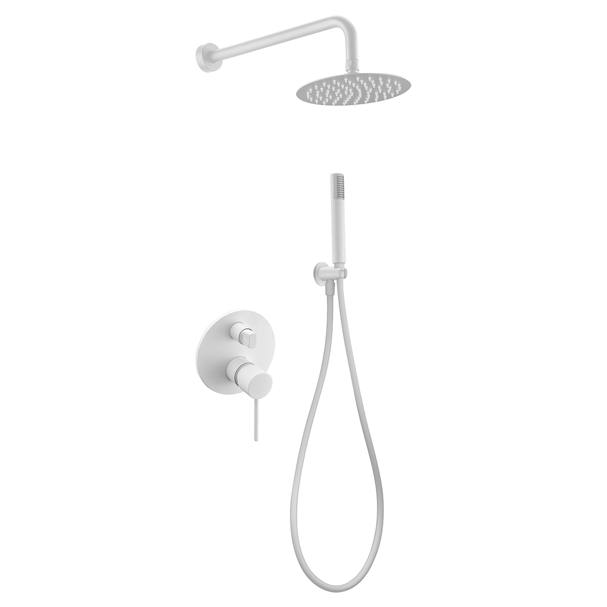 ENSEMBLE DE DOUCHE ENCASTRE BLANC MAT GPMS045/BL