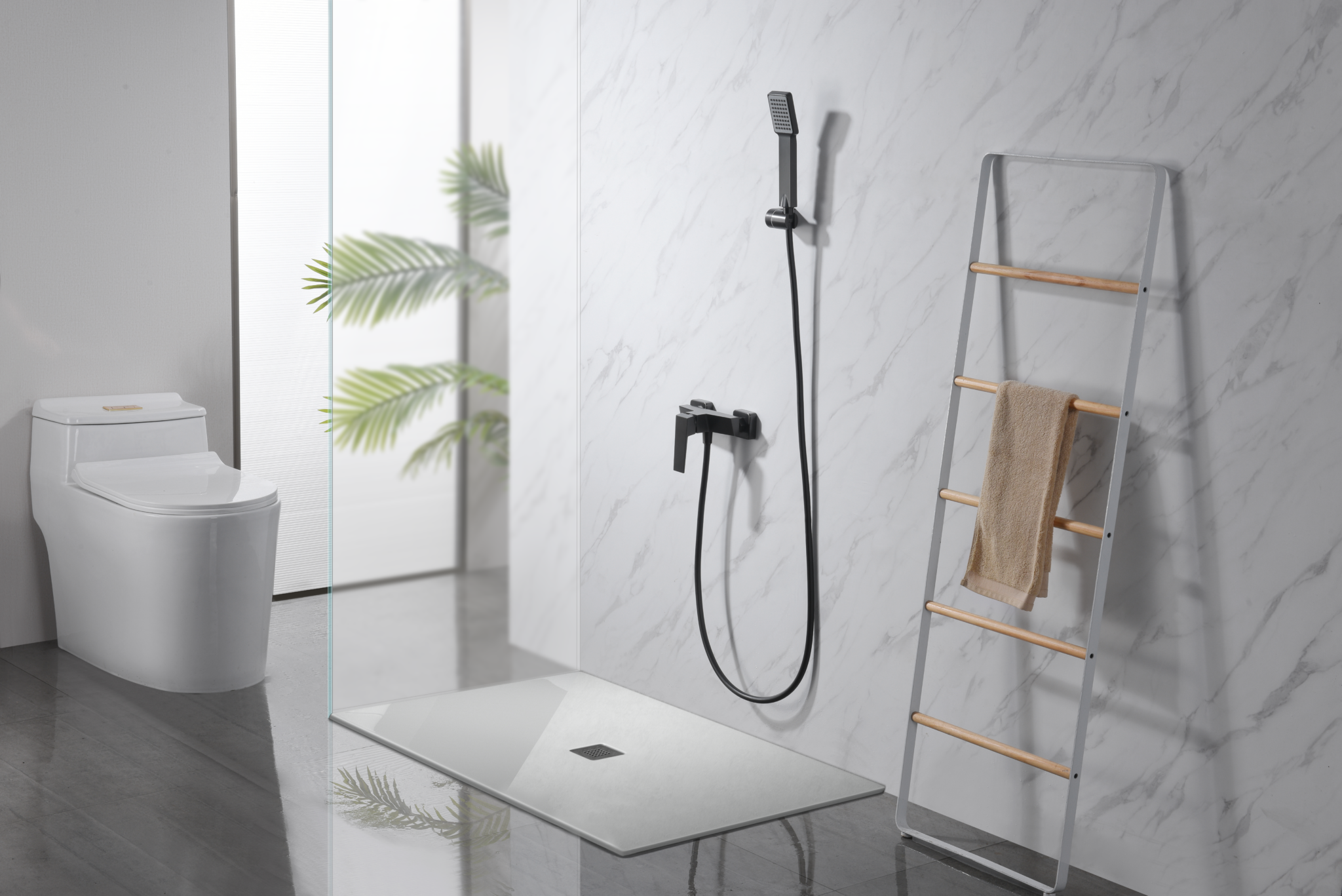 MITIGEUR DE DOUCHE BLACK GUN METAL MONOCOMMANDE BDAR025-5BGM