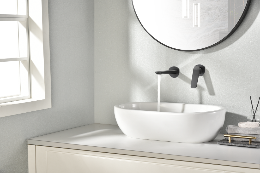 MITIGEUR ENCASTRE NOIR MAT GLN047/NG