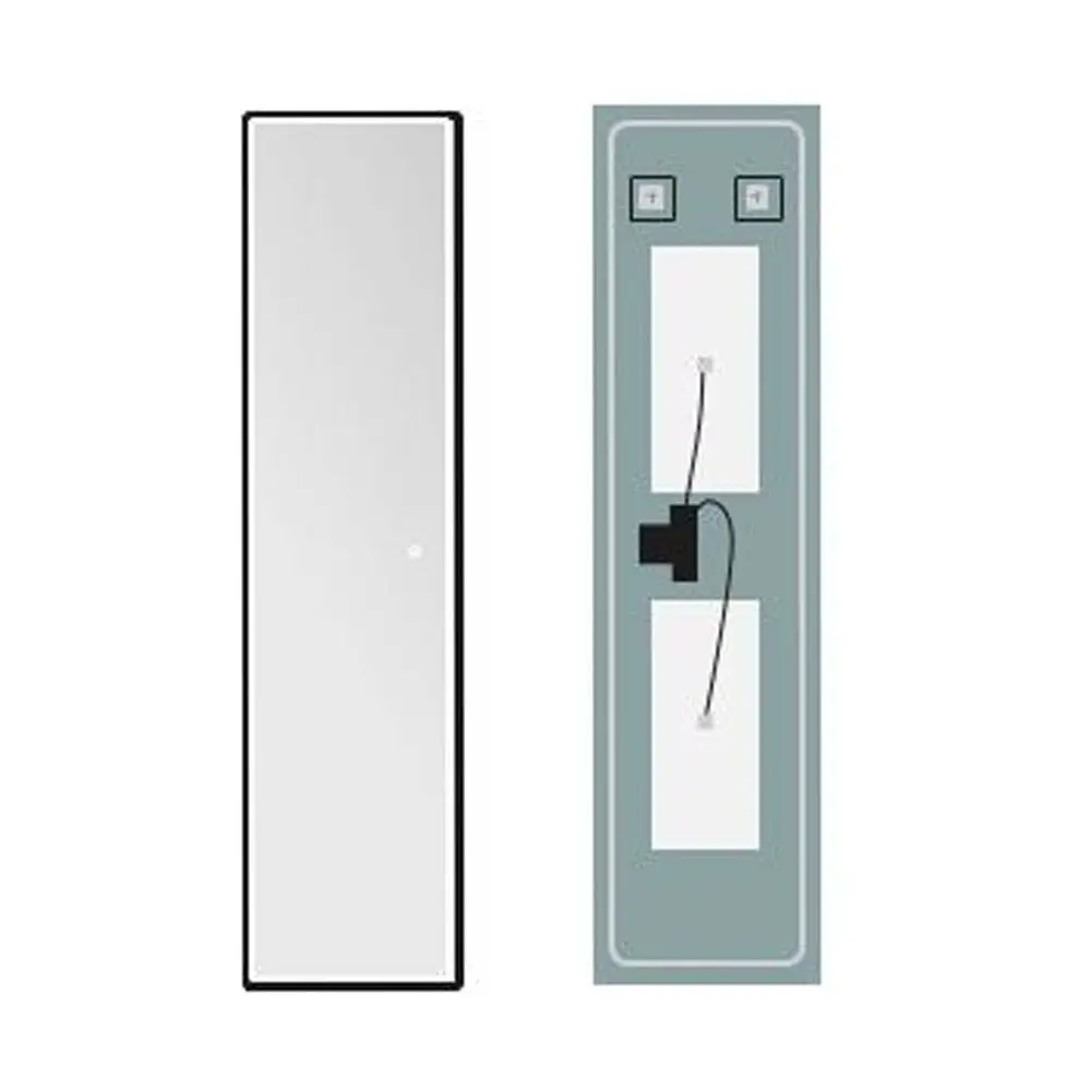 MIROIR NEW YORK NOIR MAT 40X160 cm
