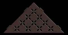TABLETTE D'ANGLE FLORAL BRONZE