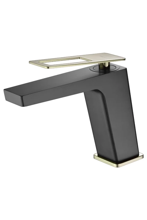 MITIGEUR MONOCOMMANDE NOIR MAT DORE BRILLANT BDC032-1NGOLD