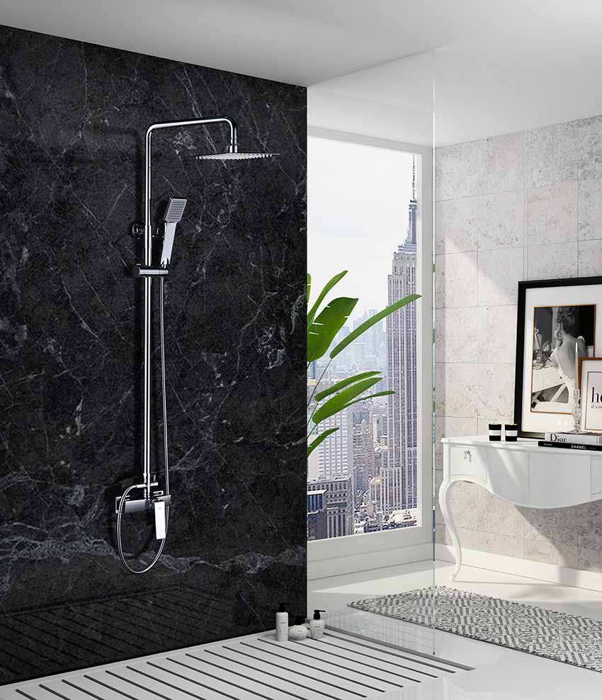 ENSEMBLE DE DOUCHE CHROME BDAR025