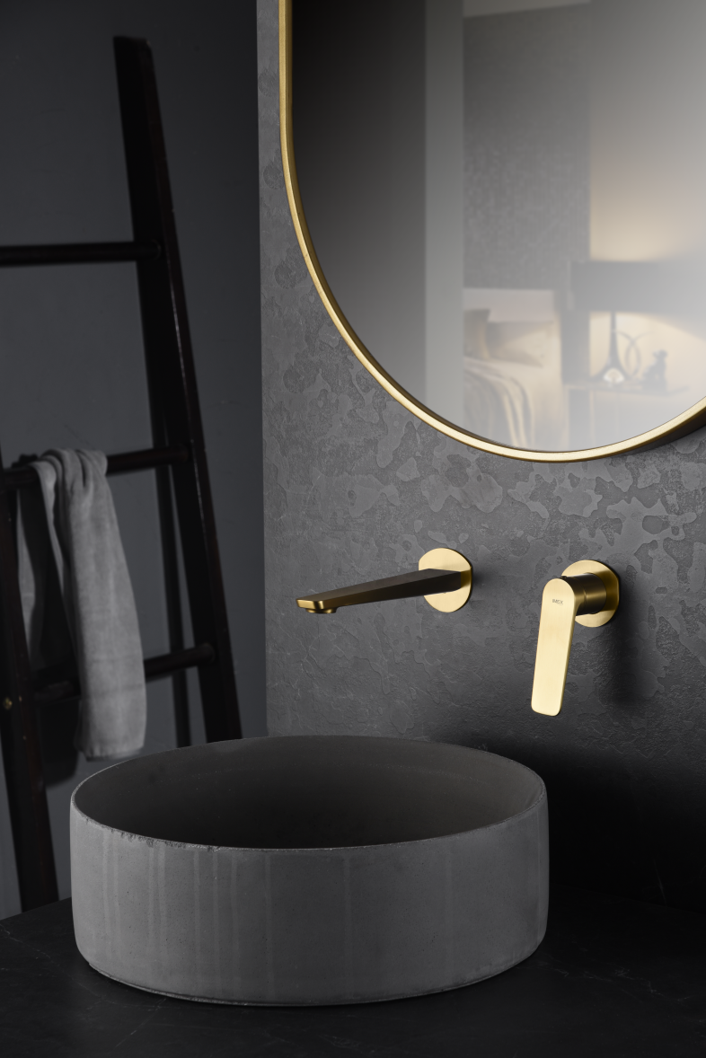 MITIGEUR ENCASTRE OR BROSSE GLN047/OC