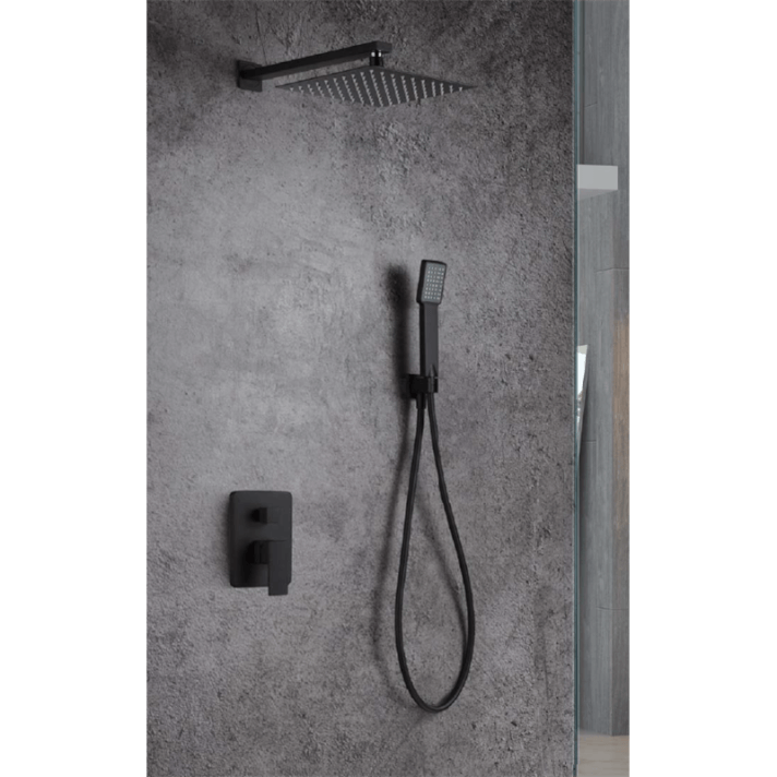 ENSEMBLE DE DOUCHE ENCASTRE NOIR MAT GPE006/NG