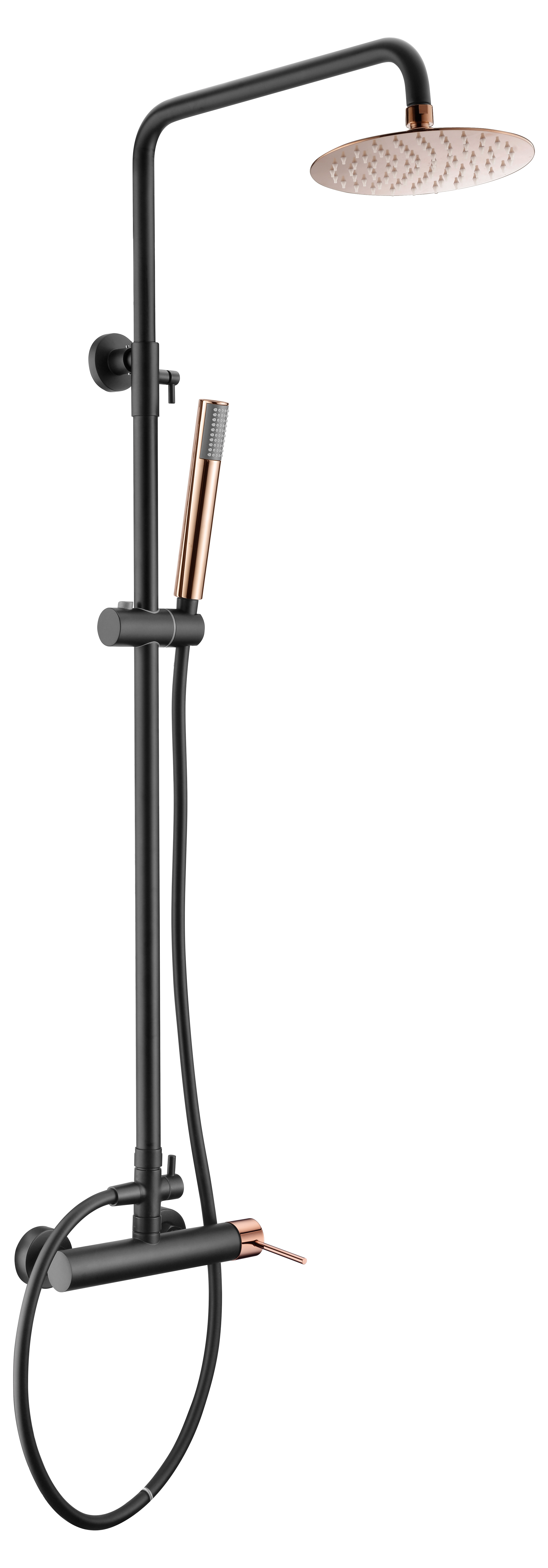 BARRE DE DOUCHE NOIR DORE ROSE BDYS045/NOR