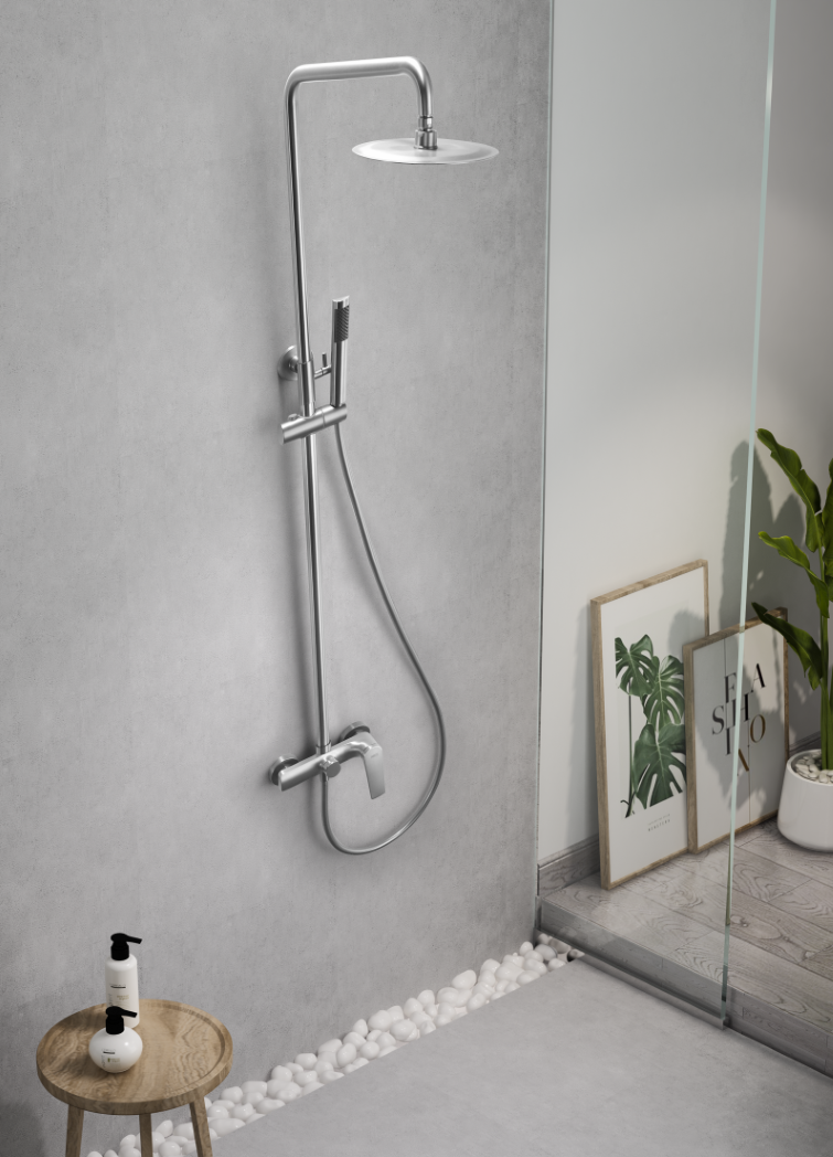 ENSEMBLE DE DOUCHE EN ACIER INOX BDD055/AC