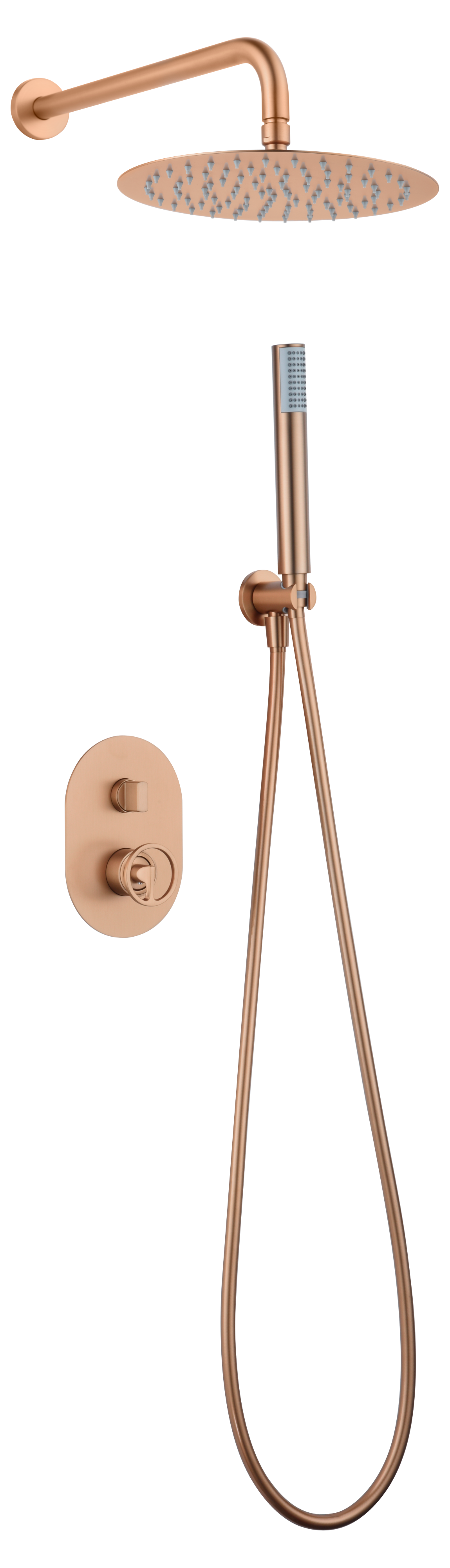 ENSEMBLE DE DOUCHE ENCASTRE OR ROSE BROSSE GPC033/ORC