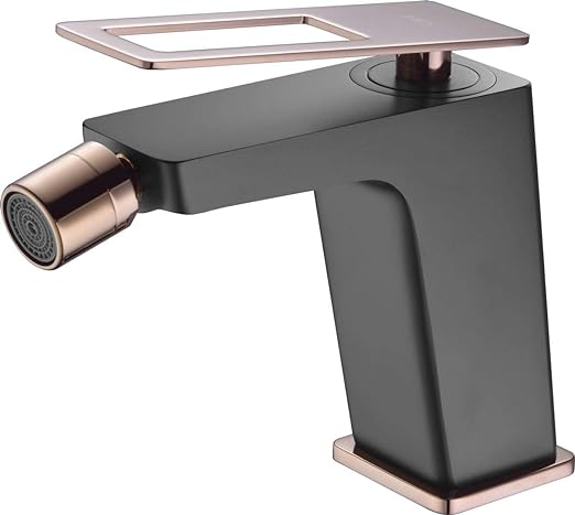 MTIGEUR DE BIDET NOIR MAT DORE ROSE BDC032-2NOR