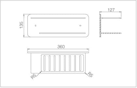 PORTE SAVON FRONTAL NOIR MAT ADT009/NG
